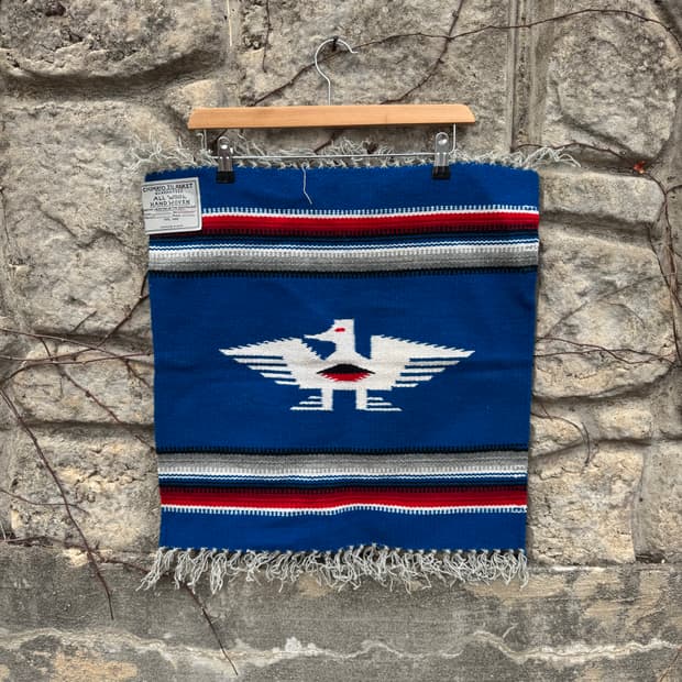 50s 간스크래프트 빈티지 핸드 우븐 울 치마요 러그 오르테가