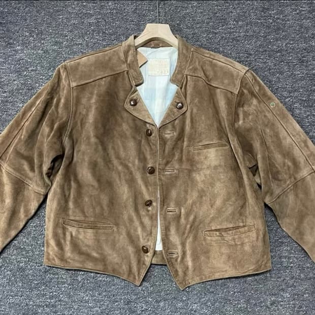 바바리안 스웨이드 레더 자켓