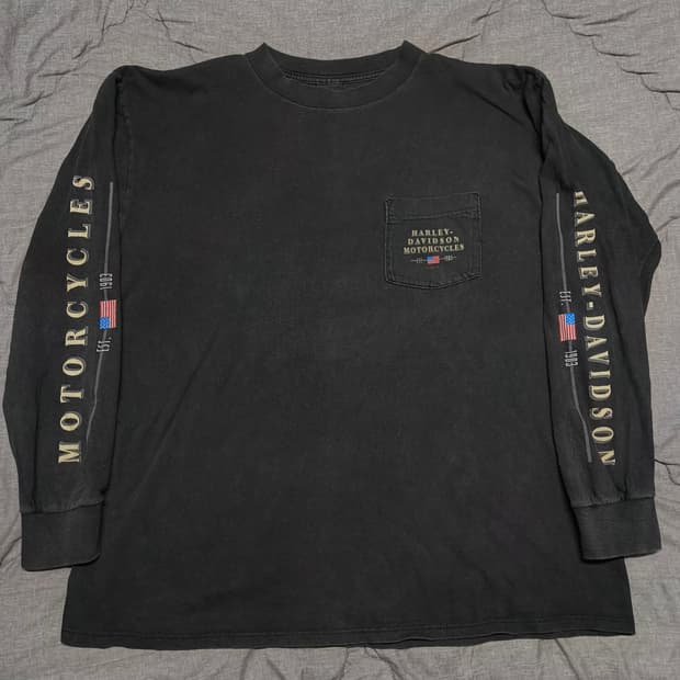 90s 할리데이비슨 롱슬리브 XL