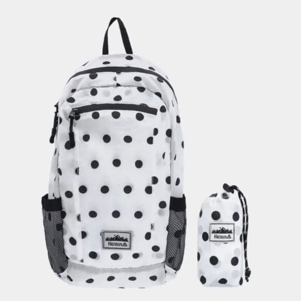 하이산 도트백 화이트