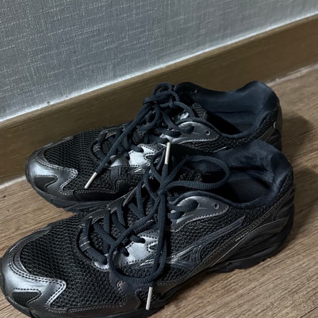 미즈노 웨이브라이더10 블랙 실버