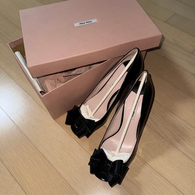 miu miu 미우미우 리본 힐 38 245
