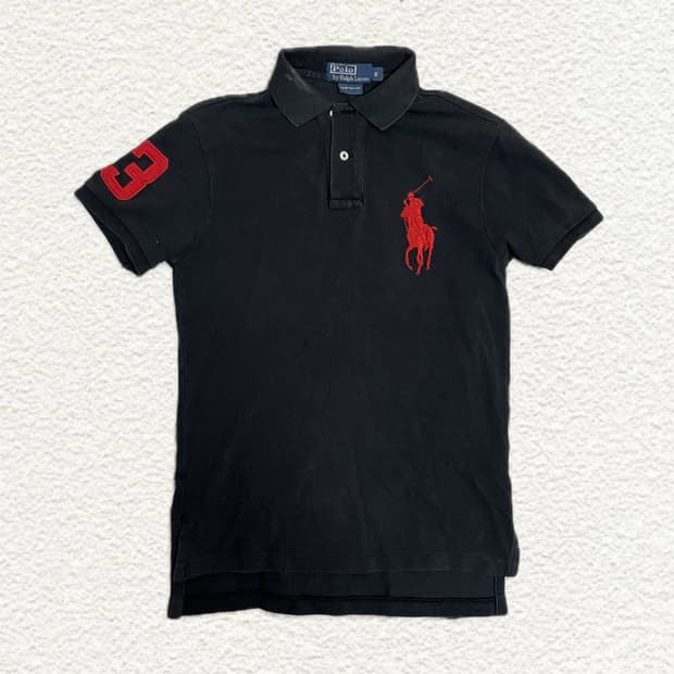 폴로 랄프로렌 블랙 빅포니 카라티 S