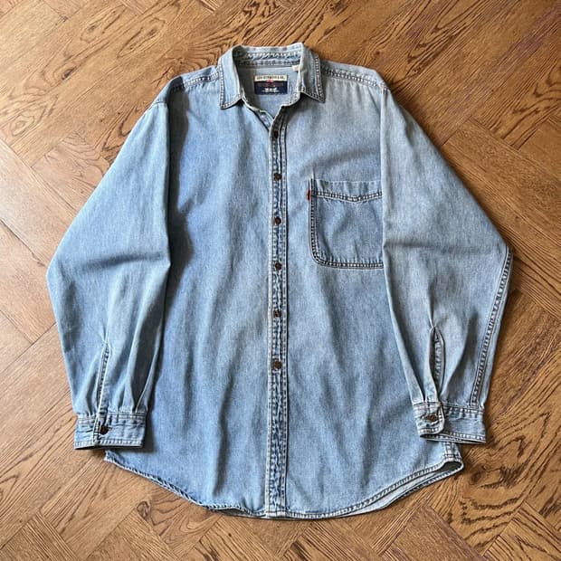 [M]90's 리바이스 오렌지탭 한국제조 데님 셔츠