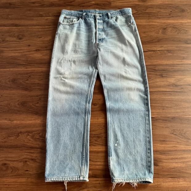 [38]90's 리바이스 Made in USA 페이딩 데님 팬츠