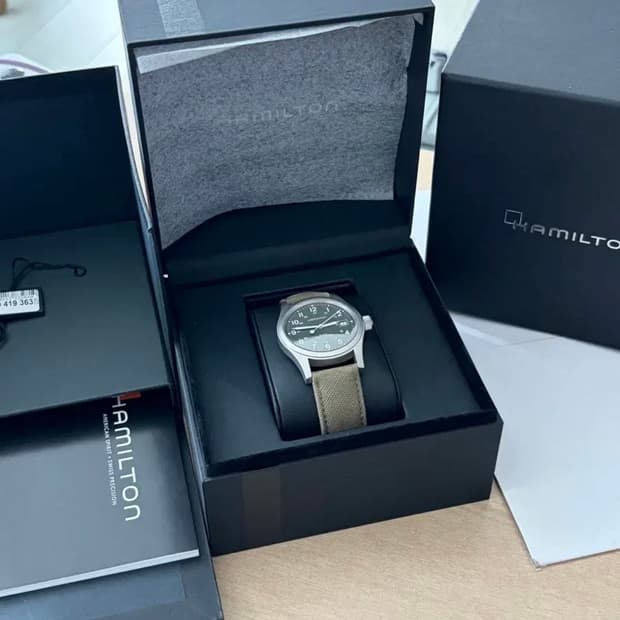 해밀턴 카키필드 수동시계