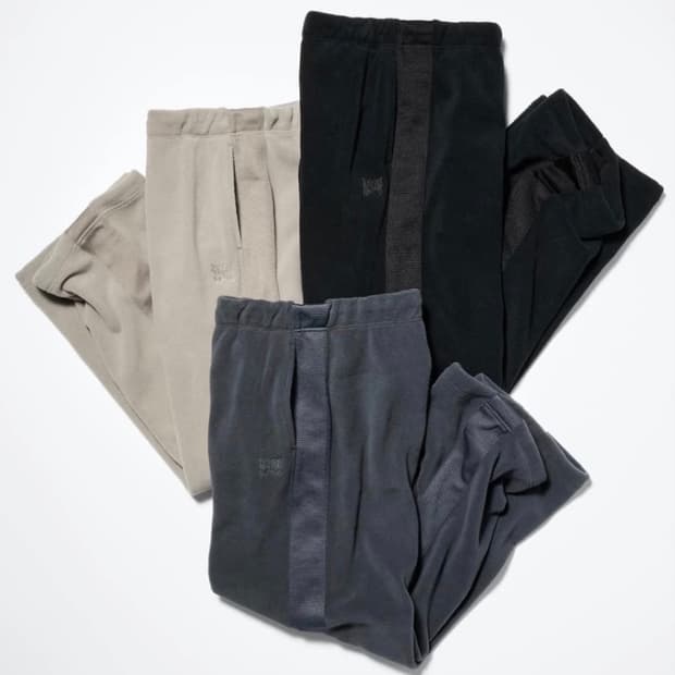 유니클로 니들스 와이드 팬츠 블랙 L