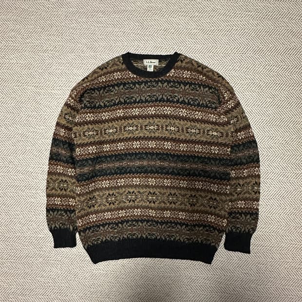 L. L. BEAN scotland vintage wool knit