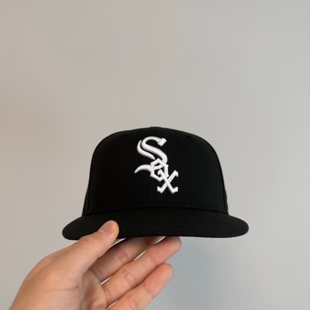 뉴에라 MLB 어센틱 시카고 화이트 삭스 게임 캡 블랙