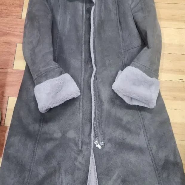 수스폭스퍼후드 무스탕롱코트s