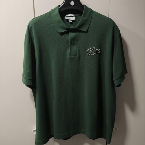 XL 라코스테 빅크록 반팔 카라티셔츠 그린
