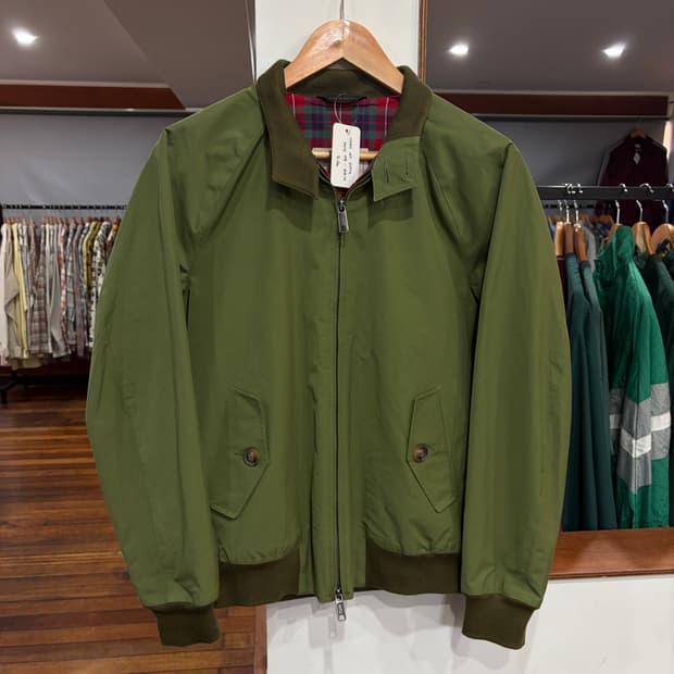 바라쿠타 G9 오리지널 헤링턴 자켓 올리브 그린 36