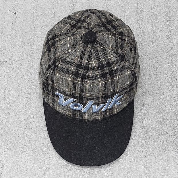 볼빅 정품 골프모자 울50% 체크패턴  프리