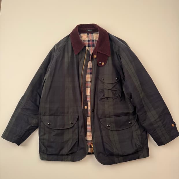 드레익스 블랙와치 커버올 자켓 38