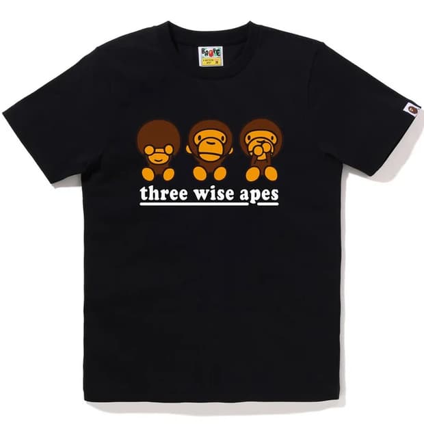 베이프 three wise apes 마일로 티셔츠