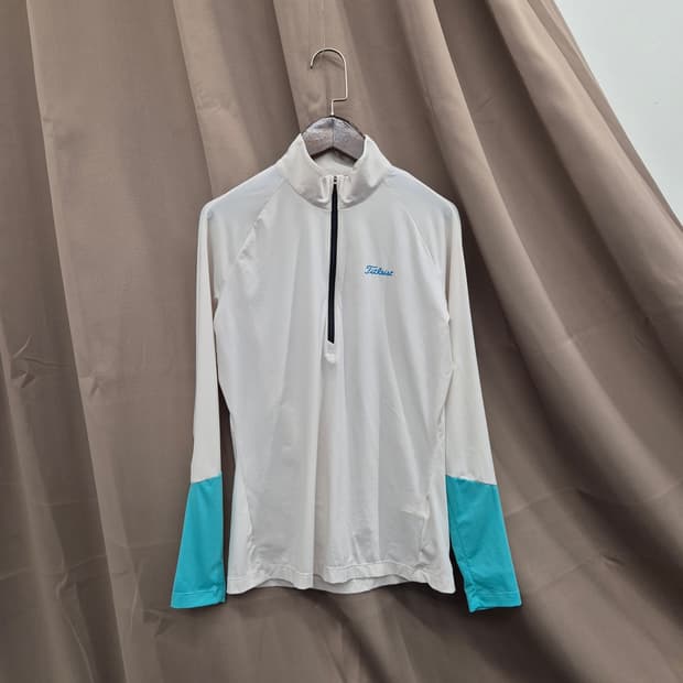 타이틀리스트 반집업 냉감 긴팔 골프 티셔츠 S