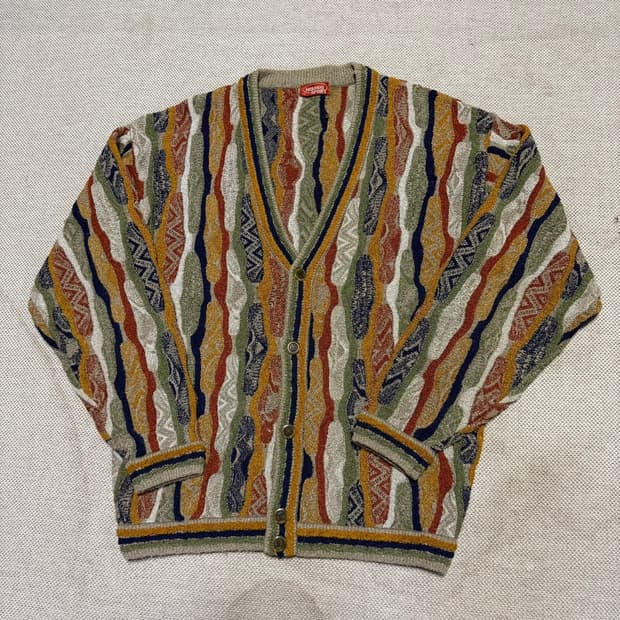 미쏘니 패턴 니트 가디건