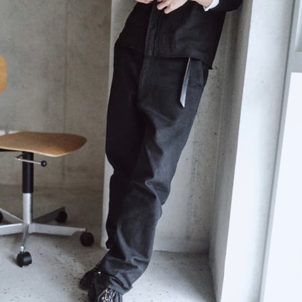 Textured Straight Pants