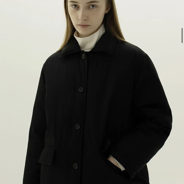 원스스탠다드 구스 패딩코트