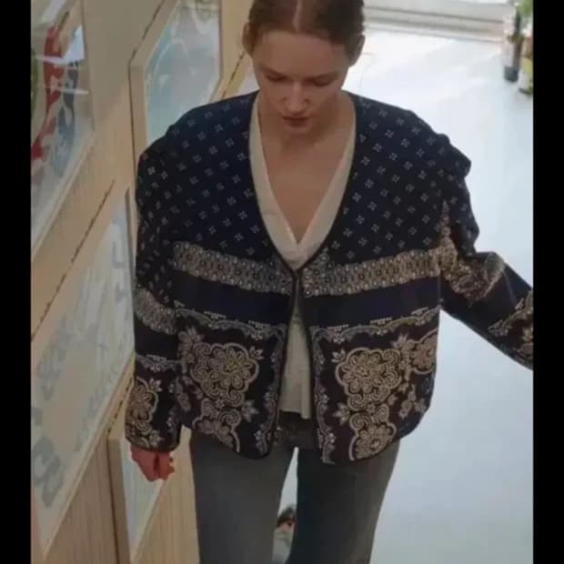 Voca vaca 보카바카 페이즐리 리버시블 자켓