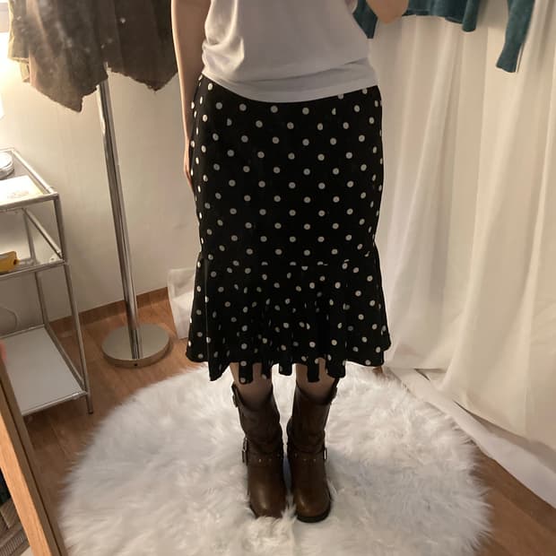 도트 스커트