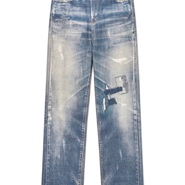 OPEN YY JEAN EFFECT PANTS, DENIM BLUE
