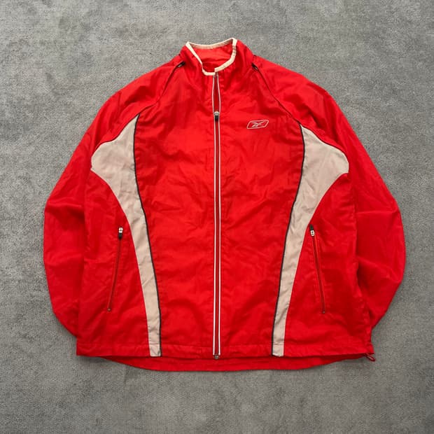 100 리복 레드 트랙자켓