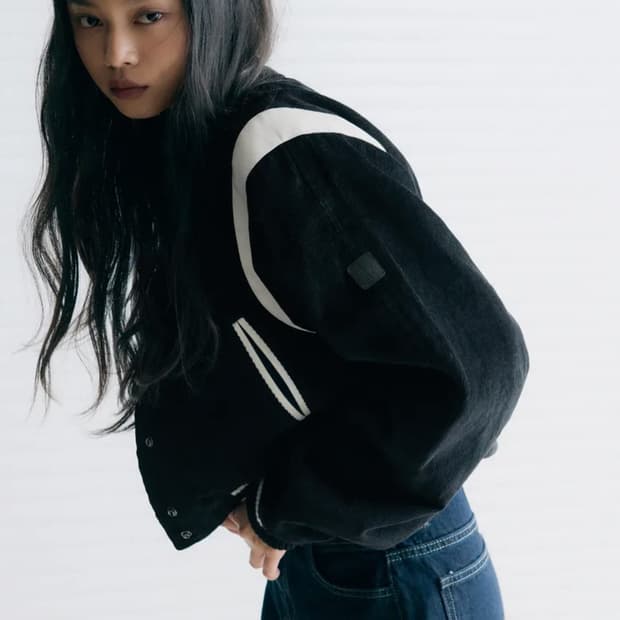 레더리 코듀로이 바시티 테디 자켓