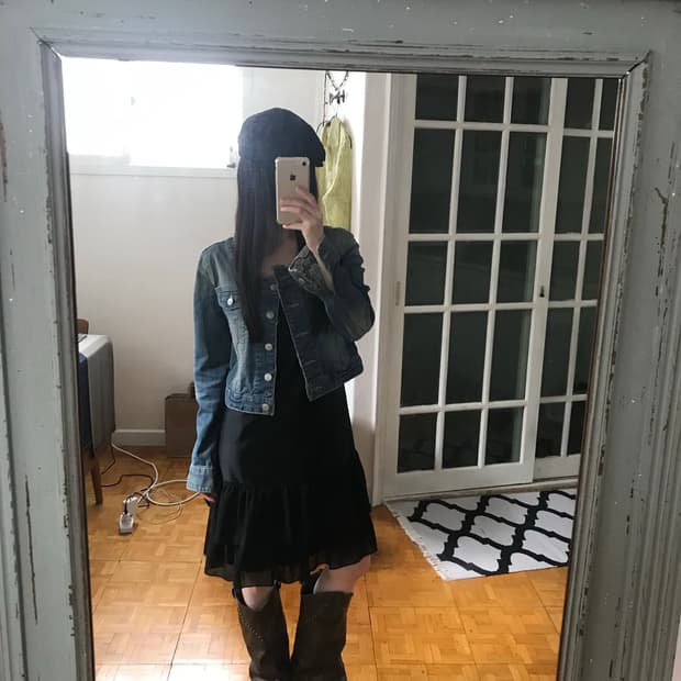 vintage denim corp jacket