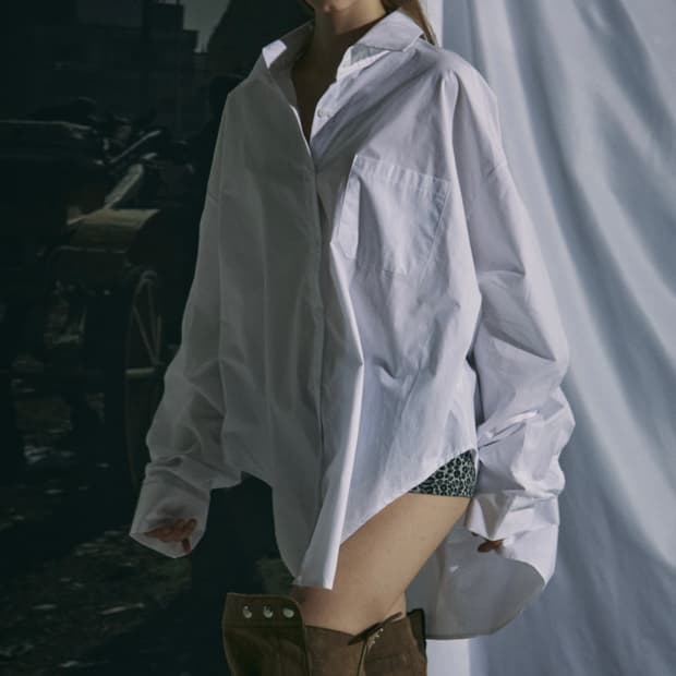 gateless 게이트리스 타이셔츠 오버핏 화이트