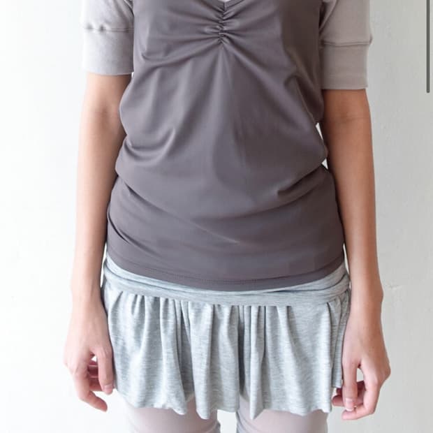 clear sleeveless (brown)