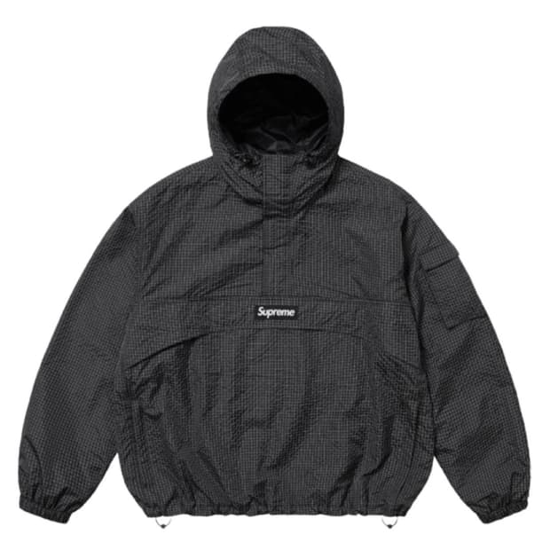 [M] 슈프림 리플렉티브 립스탑 아노락 블랙