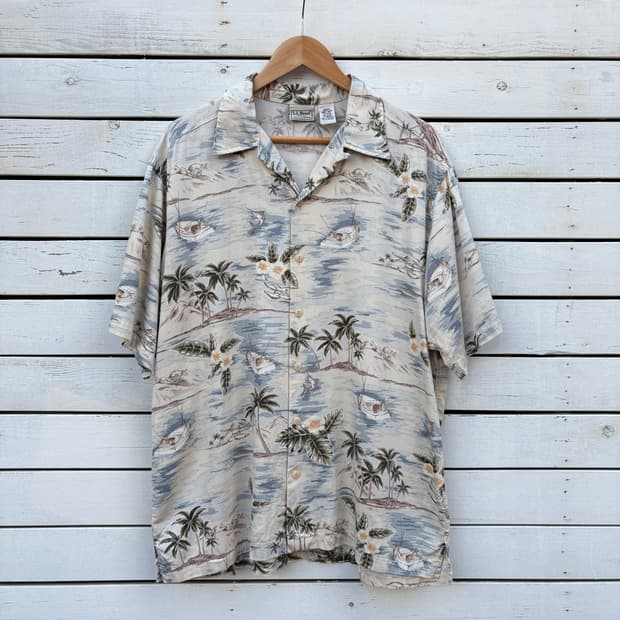 L.L.bean 엘엘빈 하와이안 반팔 셔츠