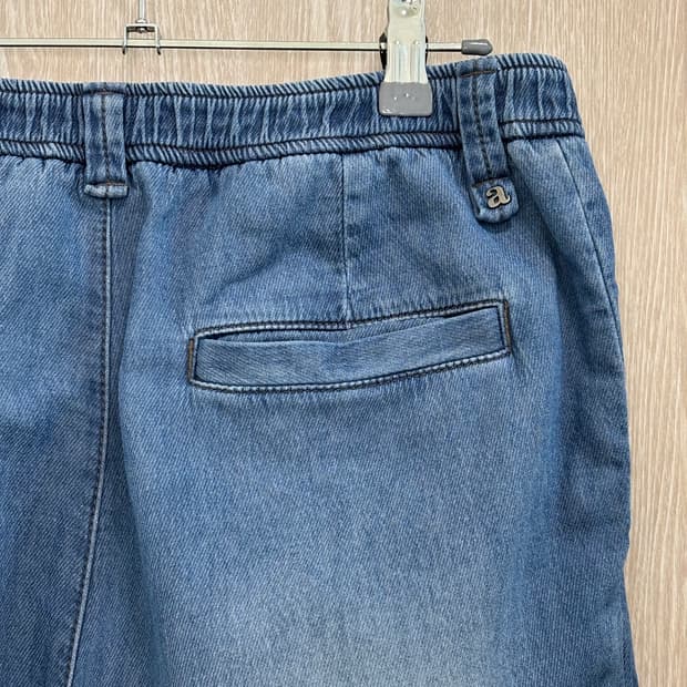 24SS)알레그리 릴렉스핏 원턱 밴딩 데님팬츠78(30~31)