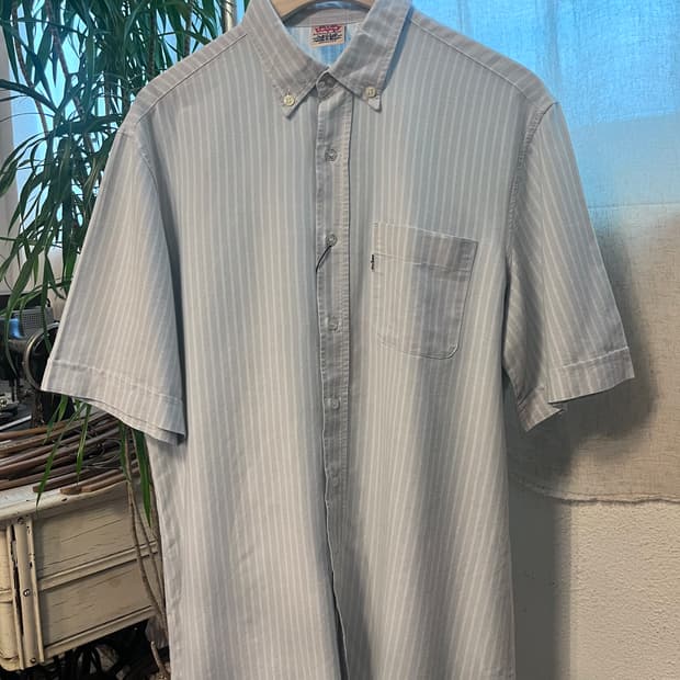Levi’s 80‘s 스트라이프 반팔셔츠 / made in Israel