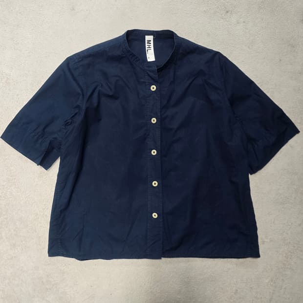 마가렛 호웰 네이비 코튼 셔츠 3