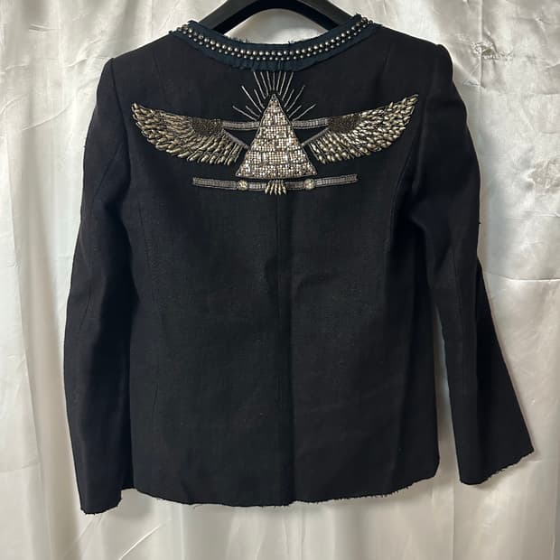 발망 데카르넹 일루미나티 스터드 트위드 자켓