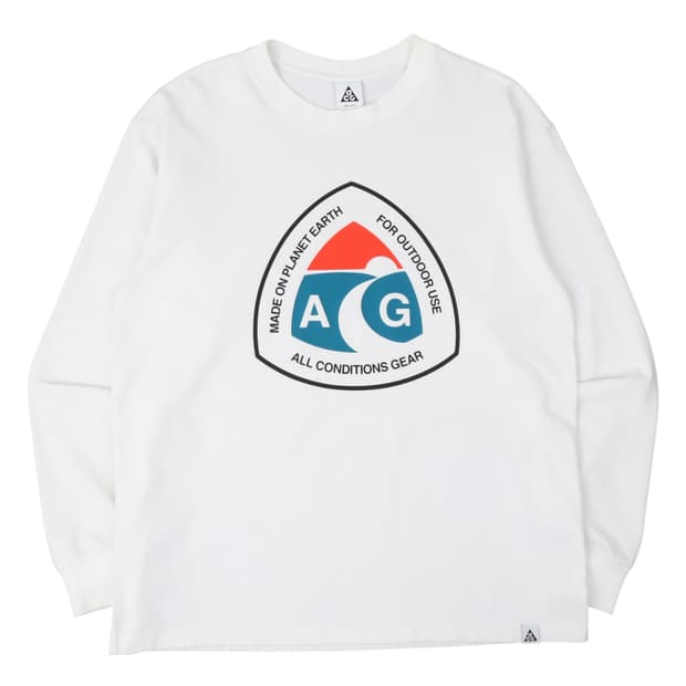 나이키 ACG 엠브로이드 화이트 롱슬리브