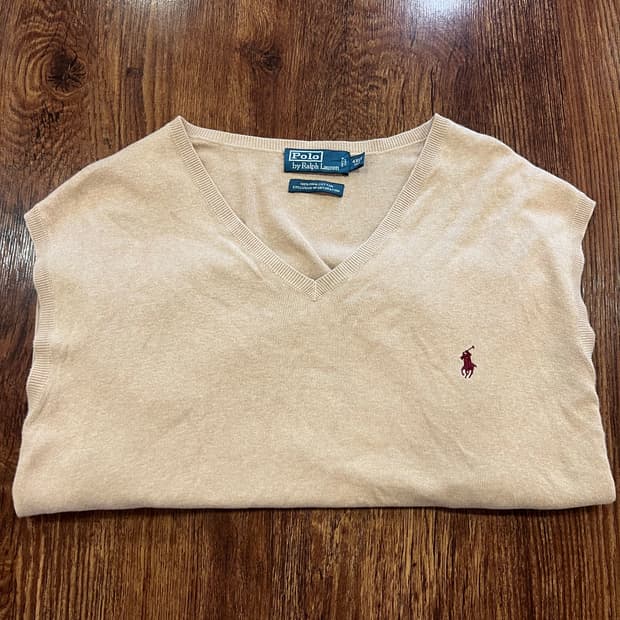 폴로 니트 조끼 4xl tall 빅사이즈