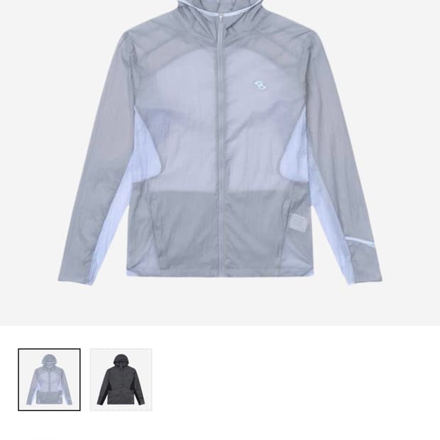 산산기어 에어 대쉬 자켓 라이트 그레이 바람막이 - 24SS