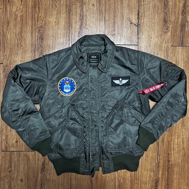 알파인더스트리 CWU-45P 카키 항공 점퍼 XL