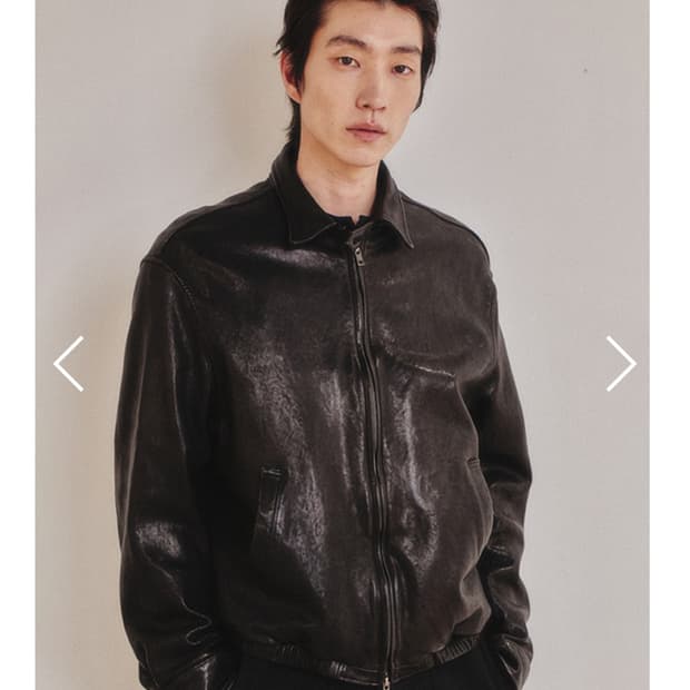 구매) 아트이프액츠 워시드 베지터블 레더 스윙 자켓