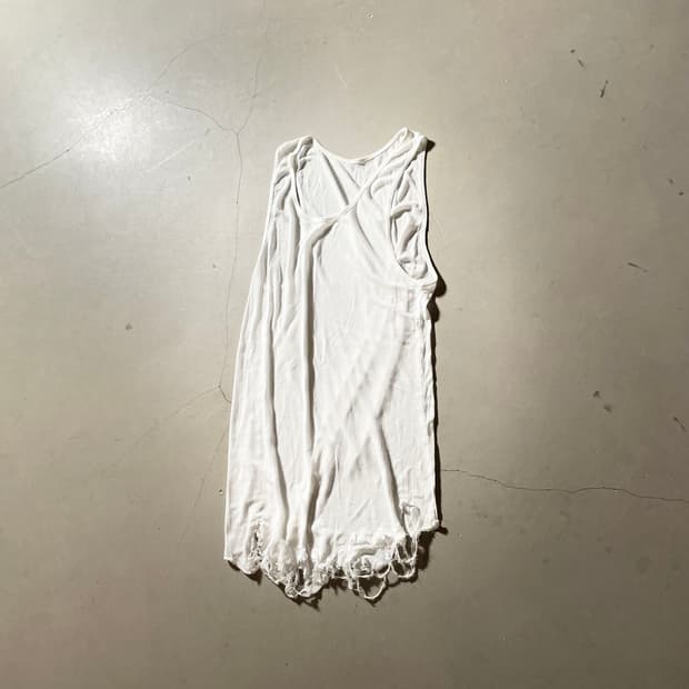 KZ Atelier Distressed Sleeveless Top