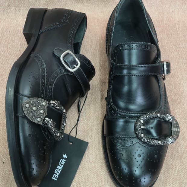 (정품) 구찌 디오니서스 꿀벌 브로그 몽크 스트랩 7사이즈 260~265