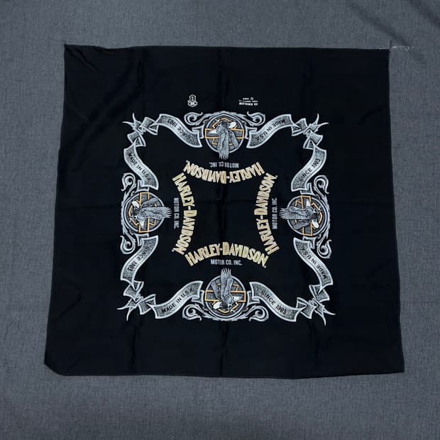 1989 할리데이비슨 3d emblem 반다나