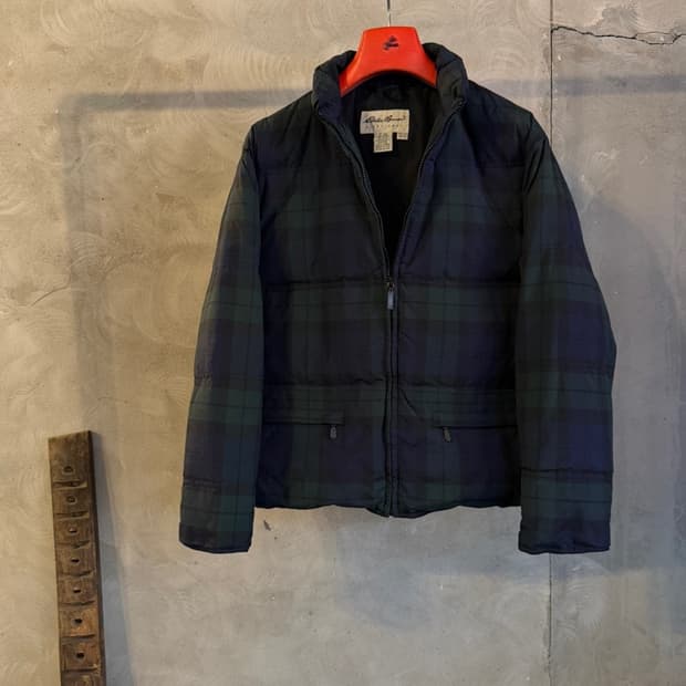에디바우어 블랙와치 구스 패딩 다운 자켓 55~66