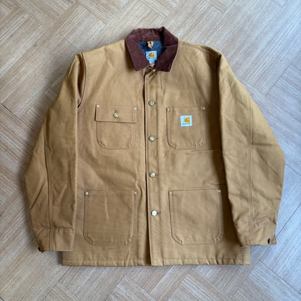 칼하트 C001 브라운 초어 자켓