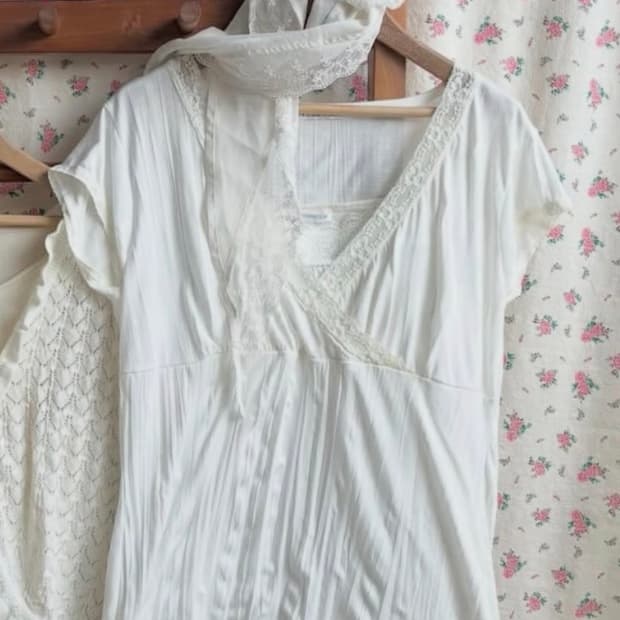 하니유빈티지 대대장 모리걸 화이트 천사깔 상의 코디셋