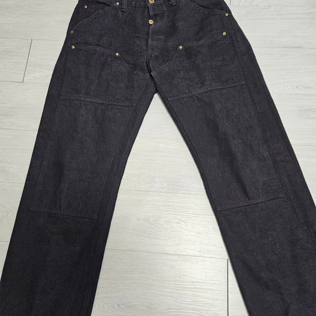 트로피클로딩 1906더블니블래키데님팬츠