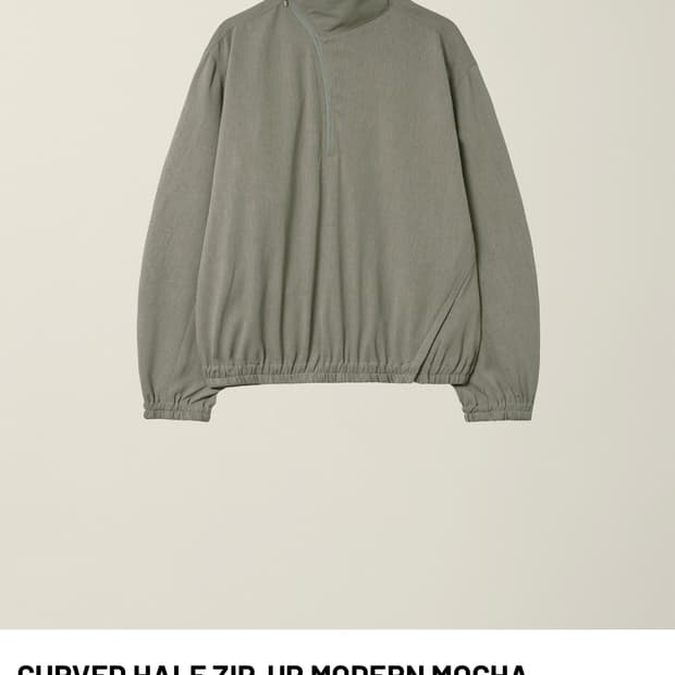 EE CURVED HALF ZIP-UP